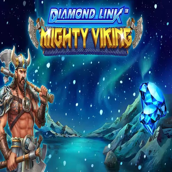 Diamond Link Mighty Viking slot logo by Greentube at Casinova Casino