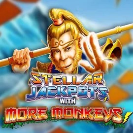 Stellar Jackpots with More Monkeys slot icon by Lightning Box Game, available at Casinova Casino